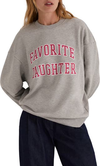 Favorite Daughter Collegiate Sweatshirt in Light Pink