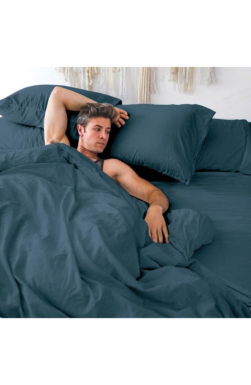 Pillow Guy Luxe Soft 'n Smooth Tencel® Lyocell Sheet Set In Pg Blue