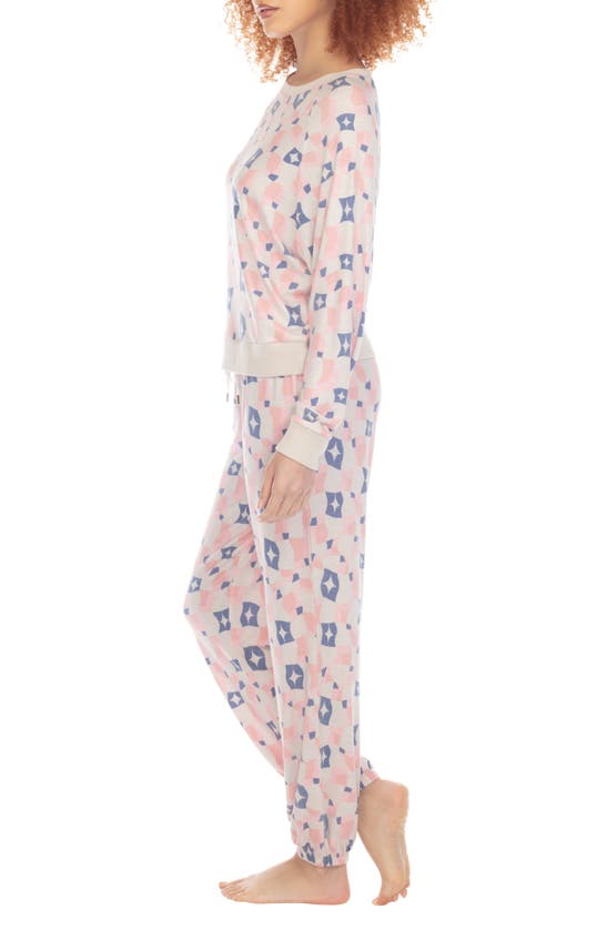 Shop Honeydew Intimates Star Seeker Brushed Jersey Pajamas In Frolic Geometric