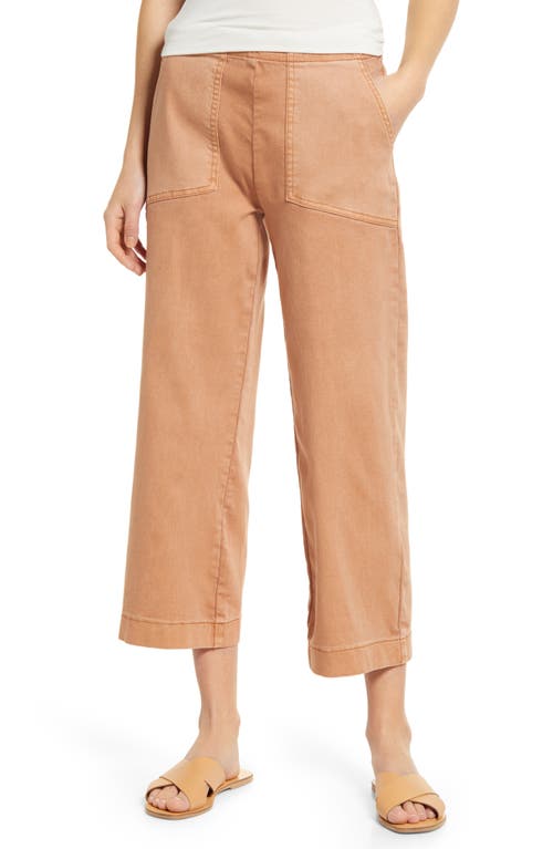 NIC+ZOE All Day Wide Leg Crop Pants in Desert Gold