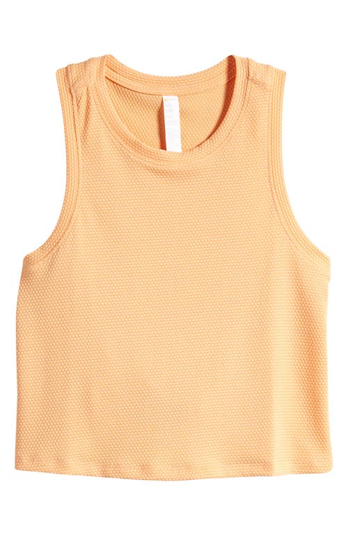 Shop Zella Girl Kids' Tie Back Tank In Coral Beads