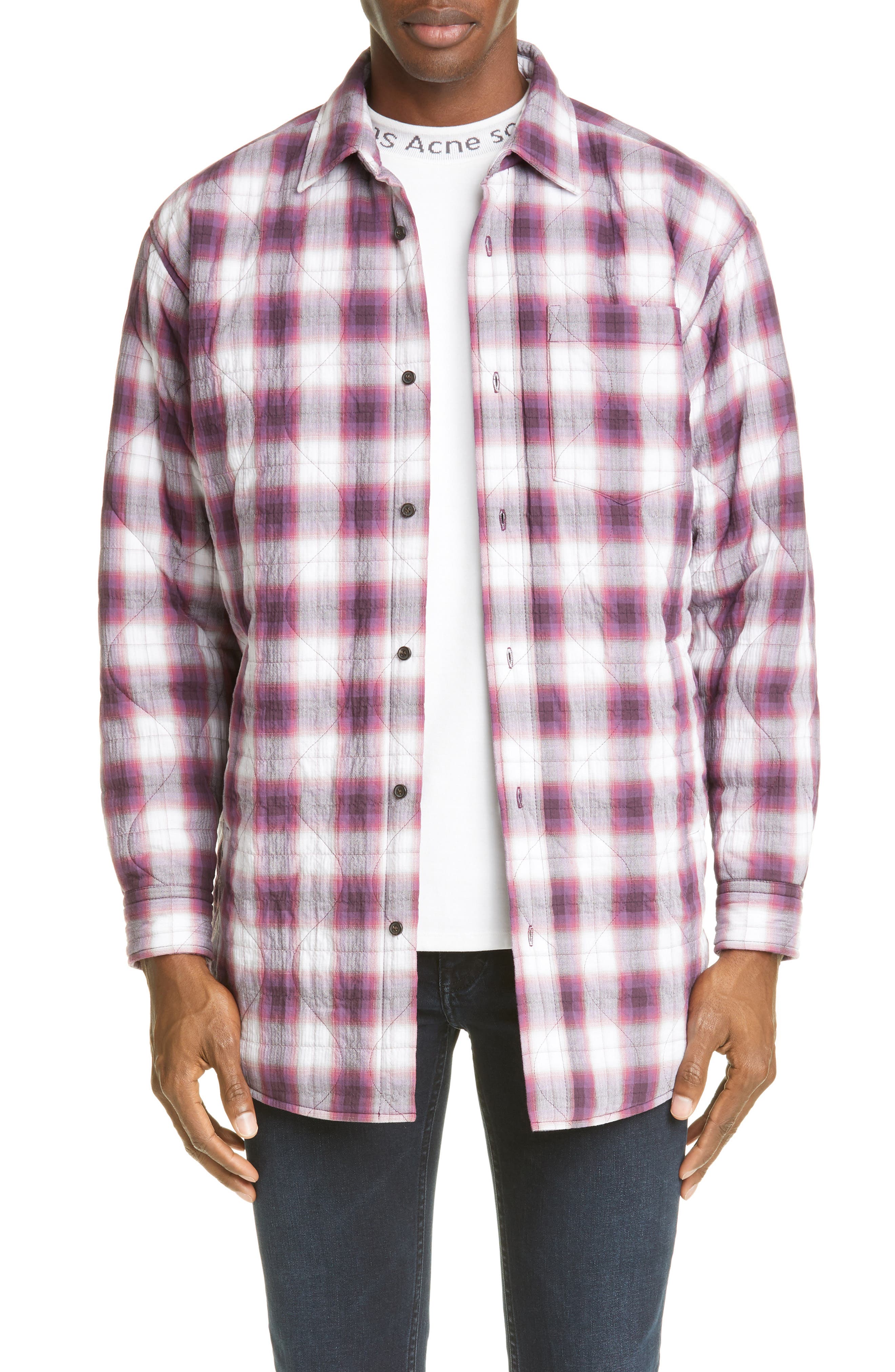 acne studios flannel shirt