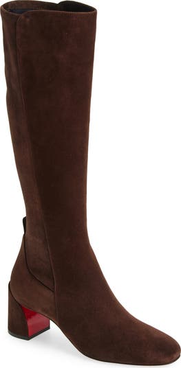 Christian louboutin over the knee leather boots best sale