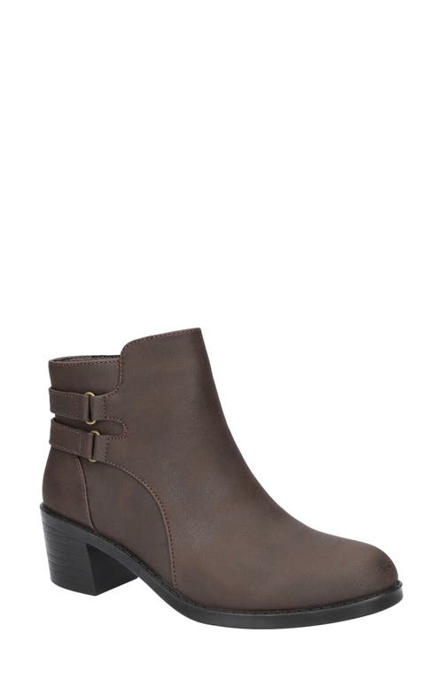 Shop Easy Street Murphy Bootie In Brown Matte