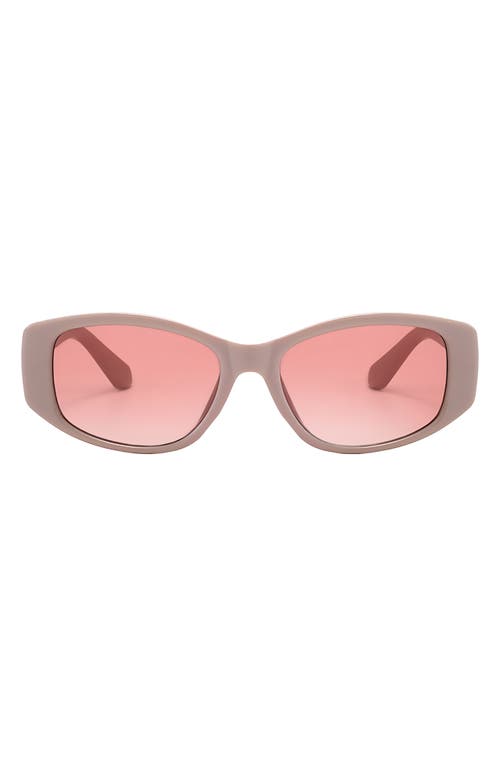 Fifth & Ninth Tara 55mm Polarized Geometric Sunglasses In Pink