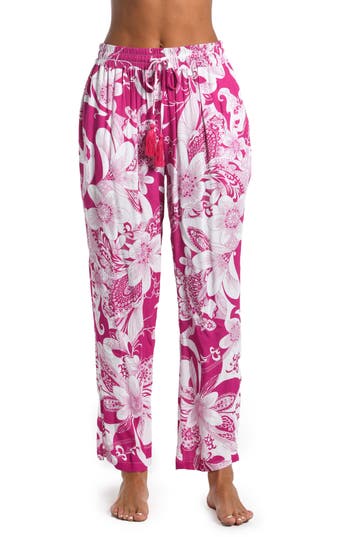 Sunshine 79 Boho Harem Cover-up Pants In Fuchsia
