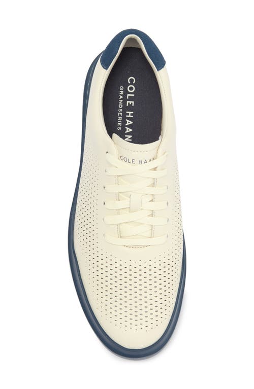 Shop Cole Haan Grandprø Rally Court Sneaker In Ivory/blue Wing Teal