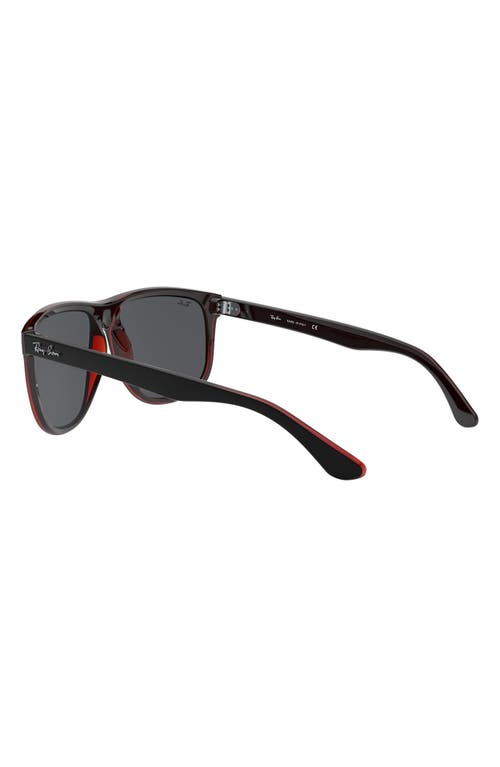 Shop Ray Ban Ray-ban Boyfriend 60mm Flat Top Sunglasses In Black