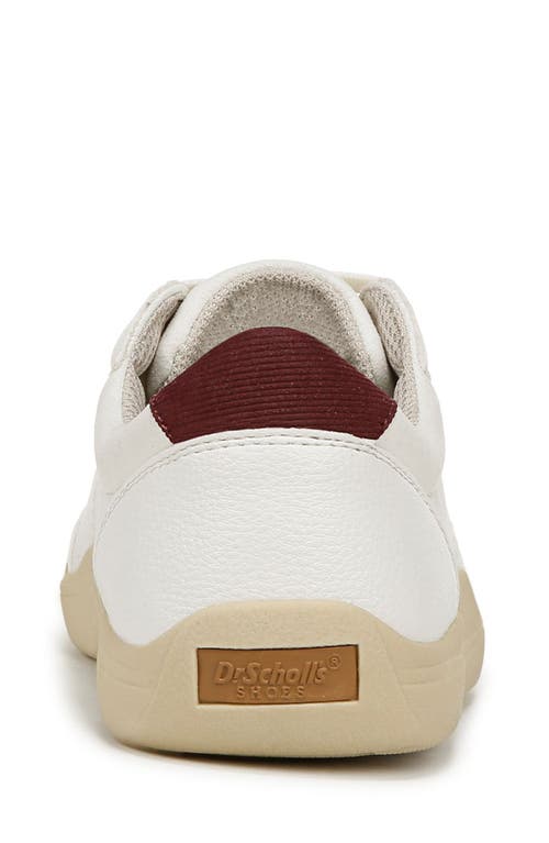 Dr. Scholl's Women's Be True Court Inspired Lace Up Sneakers In Off White Fabric