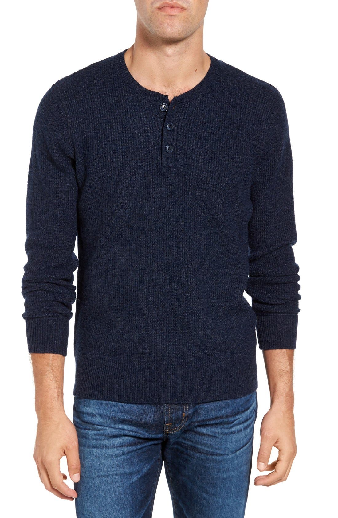 navy blue henley t shirt
