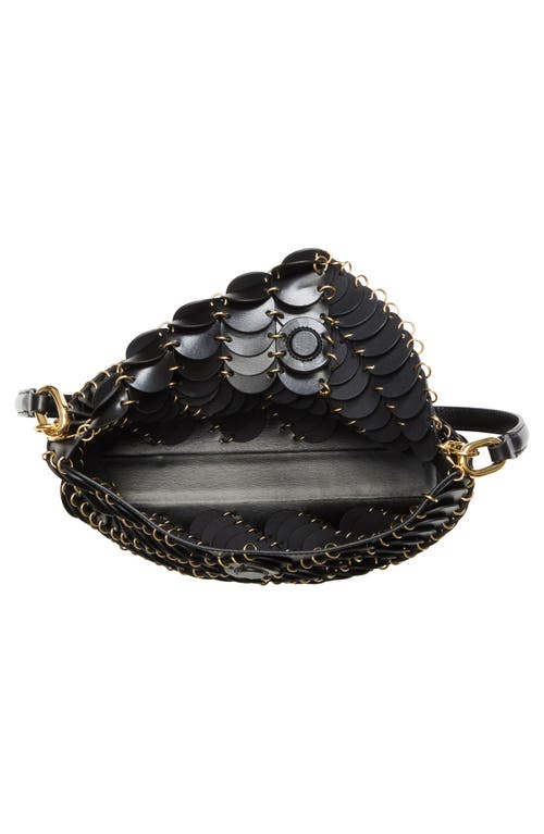 Shop Rabanne Paco Calfskin Shoulder Bag In Black