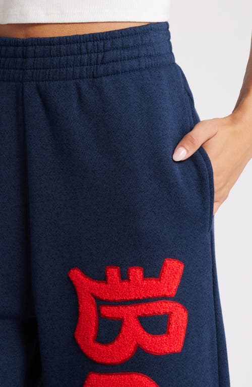 Boys Lie Better Luck Next Time Cotton Blend Sweatpants In Navy