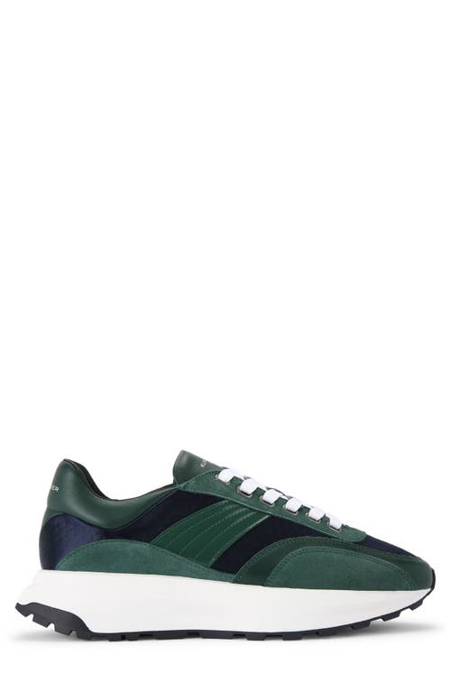 Shop Kurt Geiger London Gaspar Sneaker In Open Green