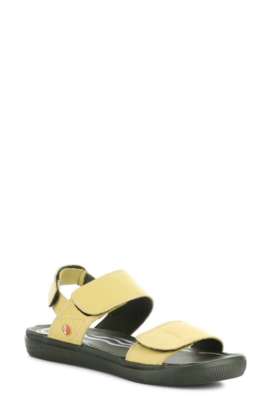 Softinos By Fly London Indu Sandal In Light Yellow Smooth