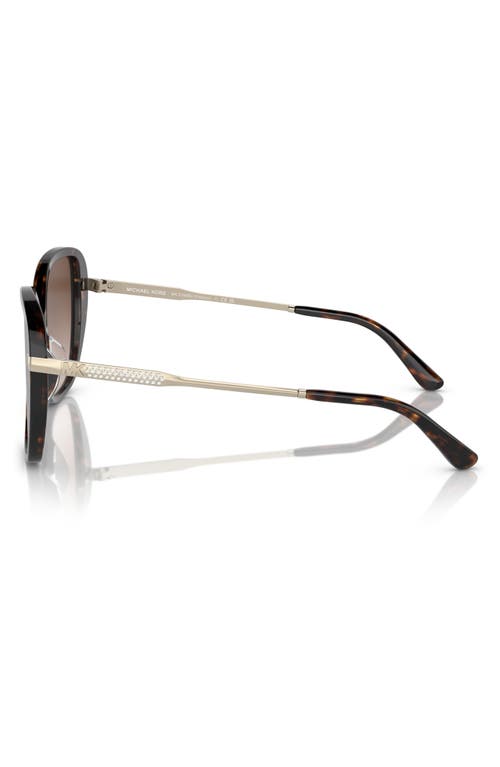 Michael Kors 54mm Gradient Square Sunglasses In Dk Tort
