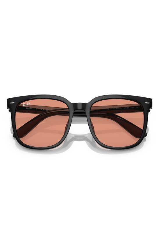Shop Ray Ban 57mm Square Sunglasses In Orange
