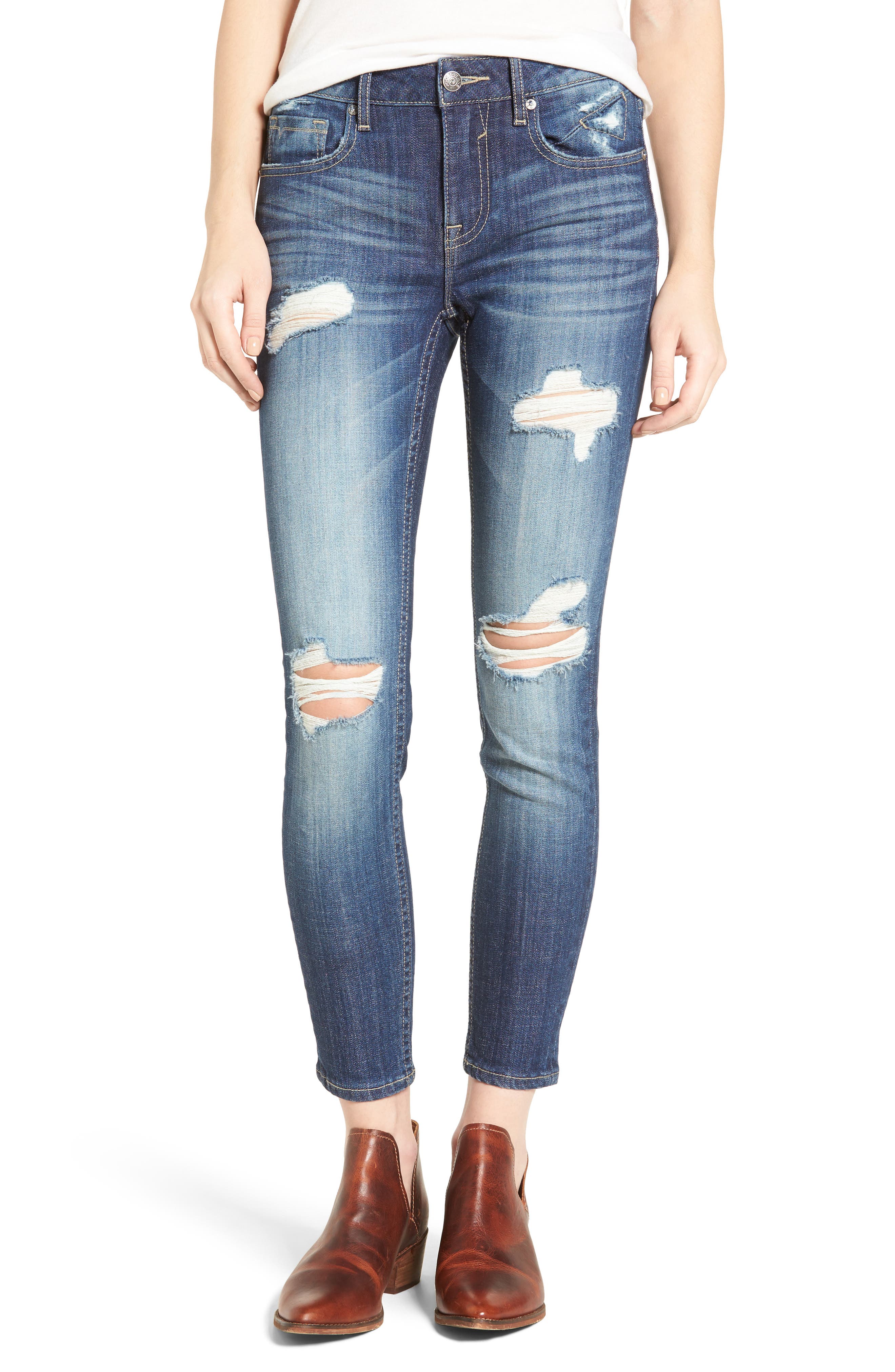 Vigoss Chelsea Deconstructed Skinny Jeans Nordstrom