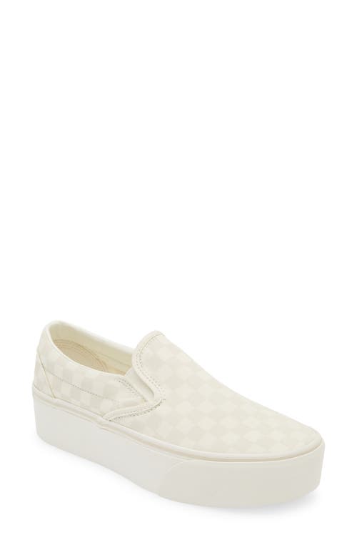 Vans Classic Slip-on Stackform Sneaker In Marshmallow/turtle Dove