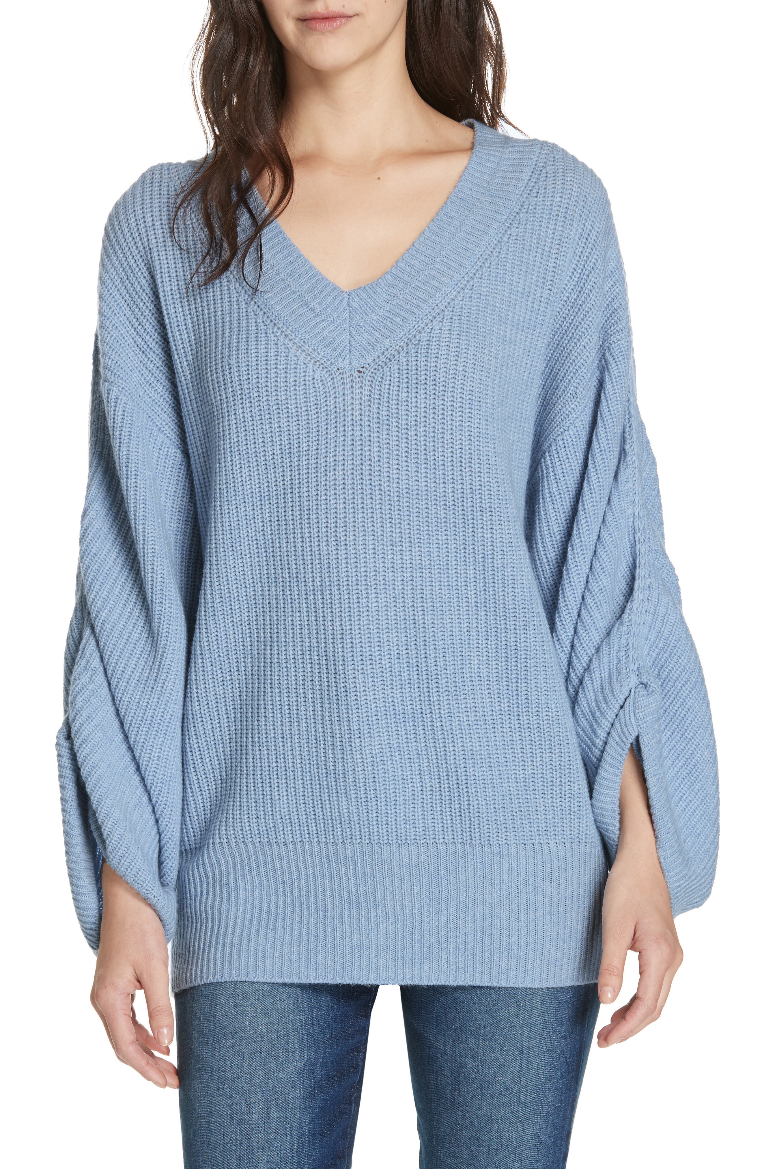 Brochu Walker Levar Wool & Cashmere Sweater, Ivory
