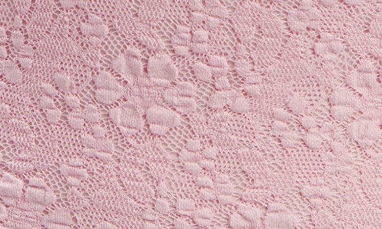 Shop Bardot Albie One-shoulder Stretch Cotton Blend Lace Dress In Candy Pink