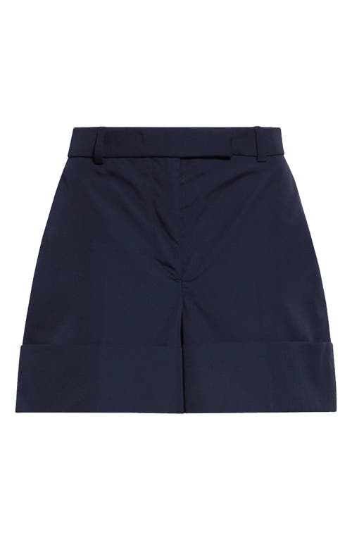 Thom Browne Women's High-rise Cuffed Shorts In Navy