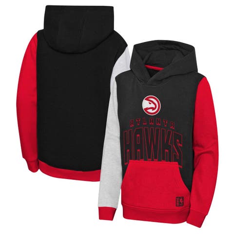 Youth Chicago Bulls Red/Black Poster Board Full-Zip Hoodie