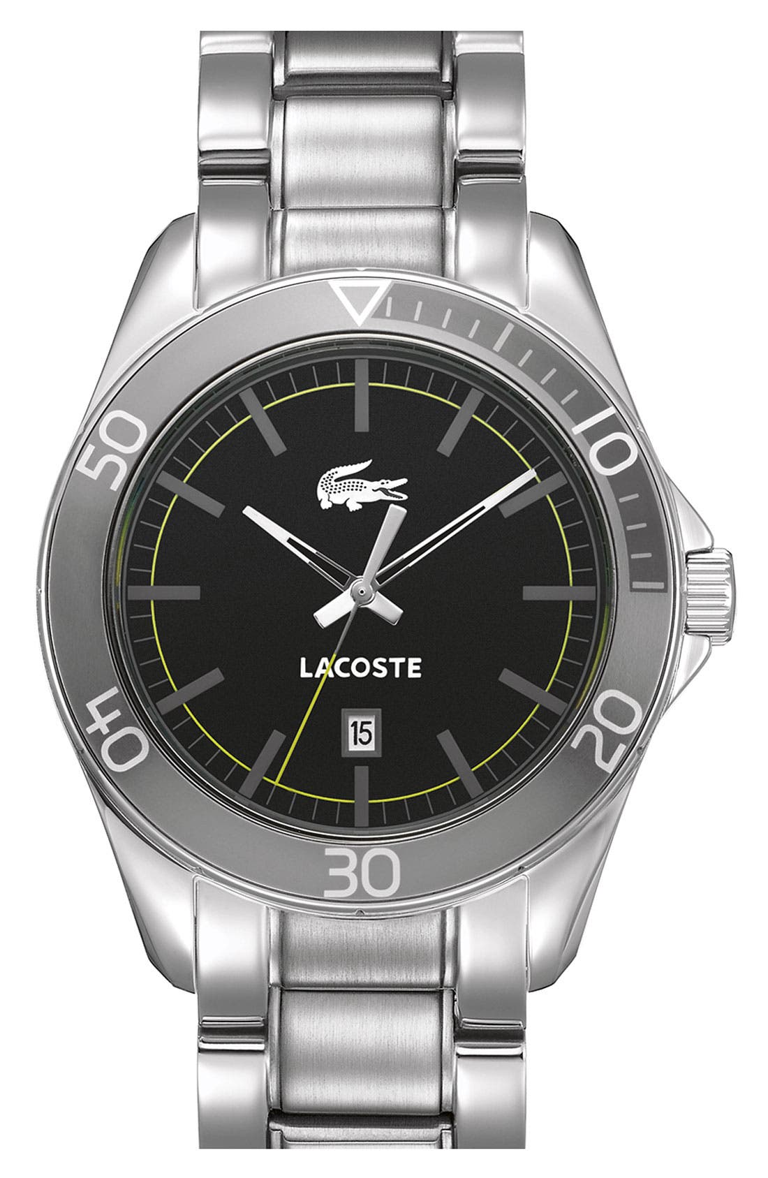 lacoste stainless steel watch