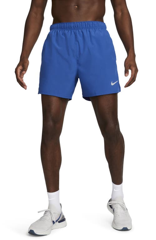 Shop Nike Dri-fit Challenger 5-inch Brief Lined Shorts In Game Royal/game Royal/black