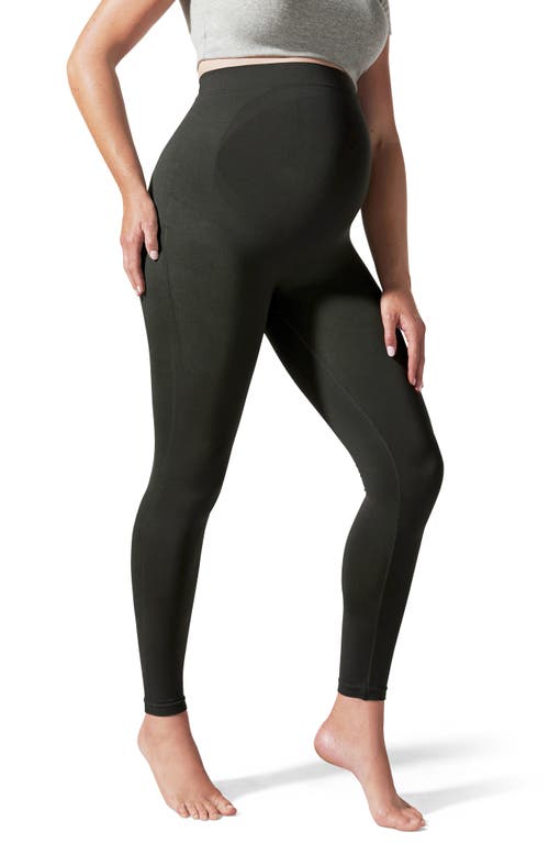 Everyday Maternity Belly Support Leggings in Forest Night