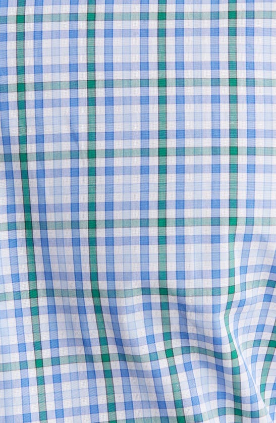 Shop Scott Barber Microdobby Gingham Button-up Shirt In Grass