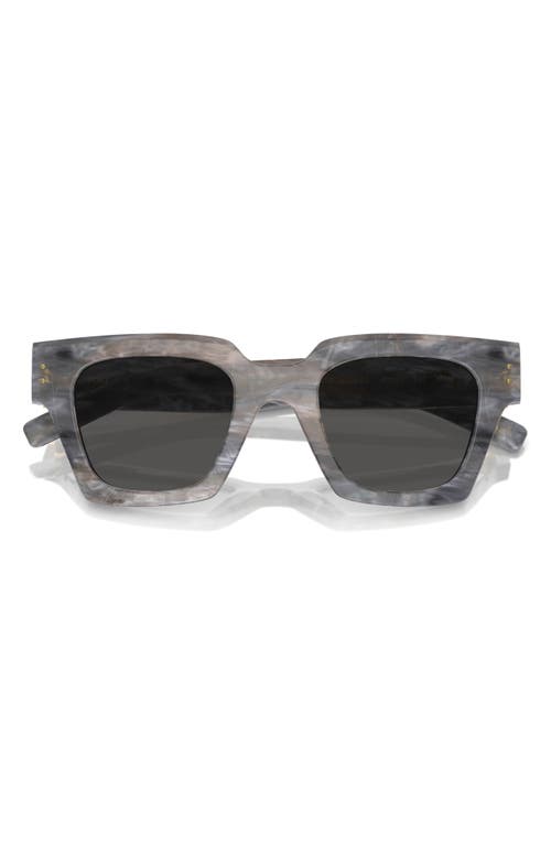 48mm Square Sunglasses in Lite Grey