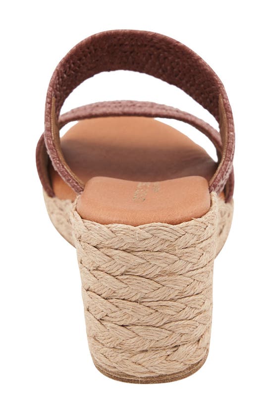 Shop Andre Assous Nori Espadrille Wedge Sandal In Chocolate
