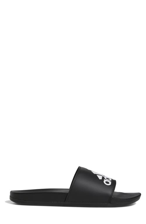 Shop Adidas Originals Adidas Adilette Comfort Slide Sandal In Black/white/black