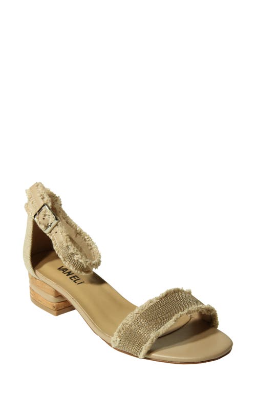 Helee Ankle Strap Sandal in Natural