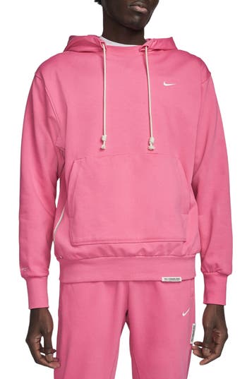 Nike Dri-fit Standard Issue Hoodie Sweatshirt In Pinksicle/pale Ivory