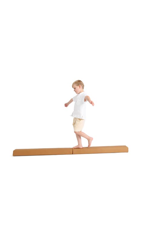 Shop Gathre Faux Leather Balance Beam In Camel