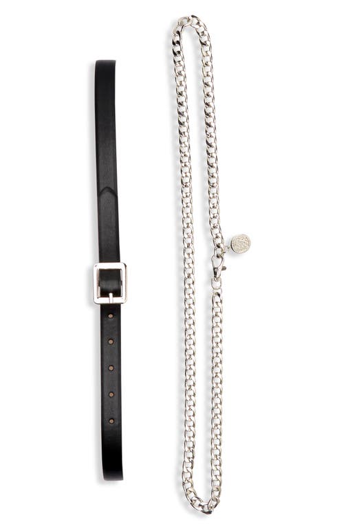 Shop Vince Camuto Set Of 2 Belts In Black/taupe