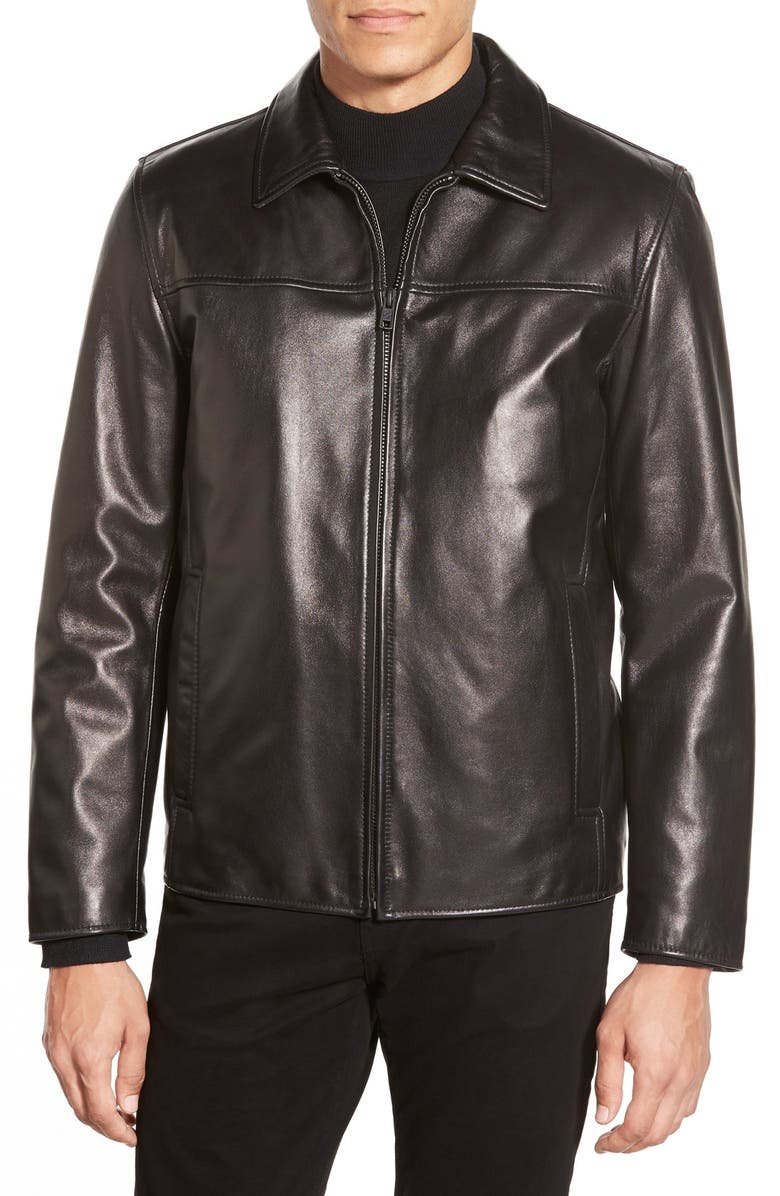 Vince Camuto Leather Jacket With Removable Liner Nordstrom