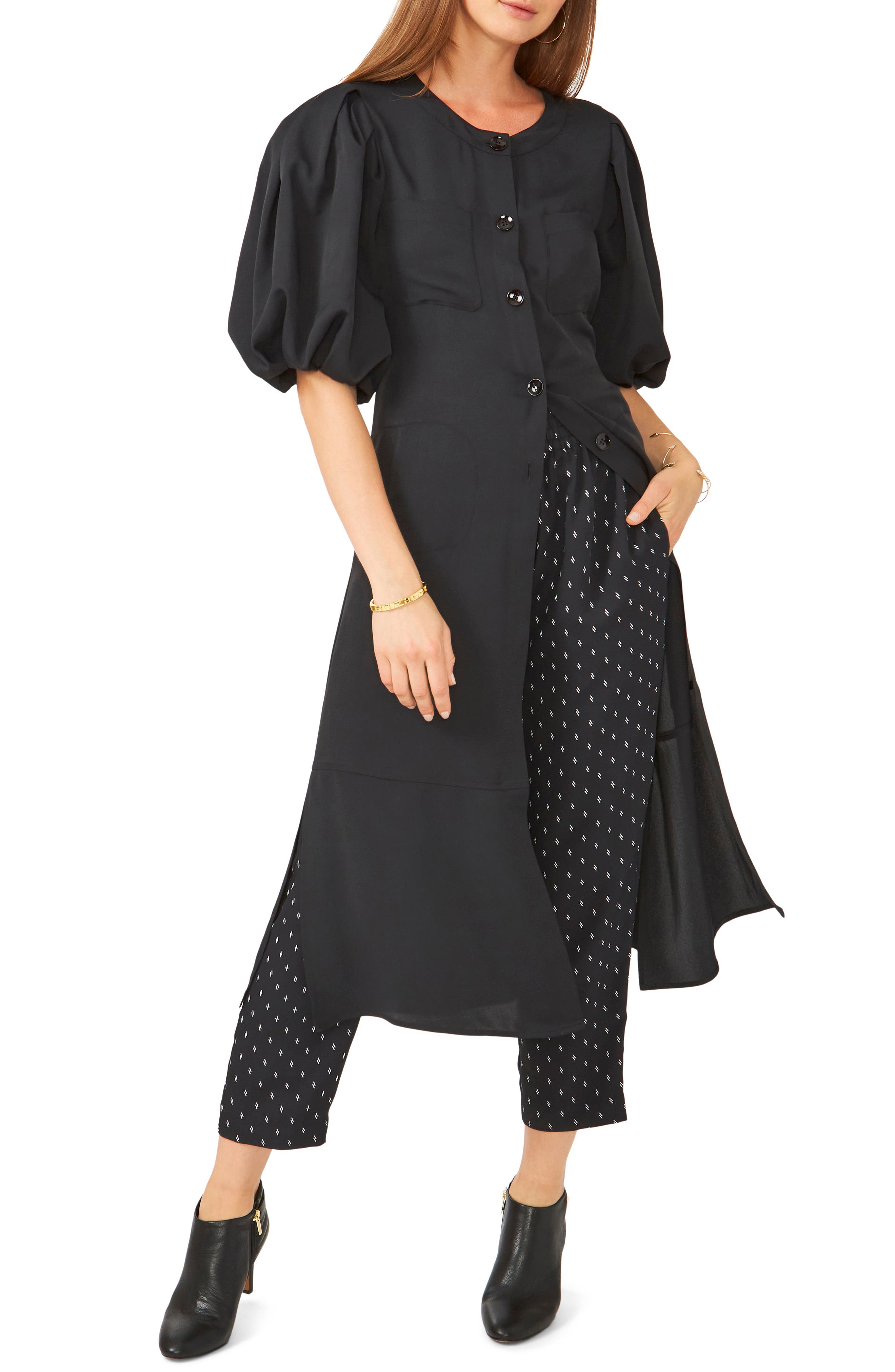 button front dress | Nordstrom