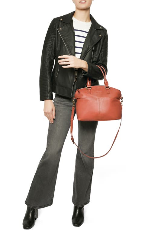American Leather Co. Carrie Dome Satchel In Desert Rose Smooth