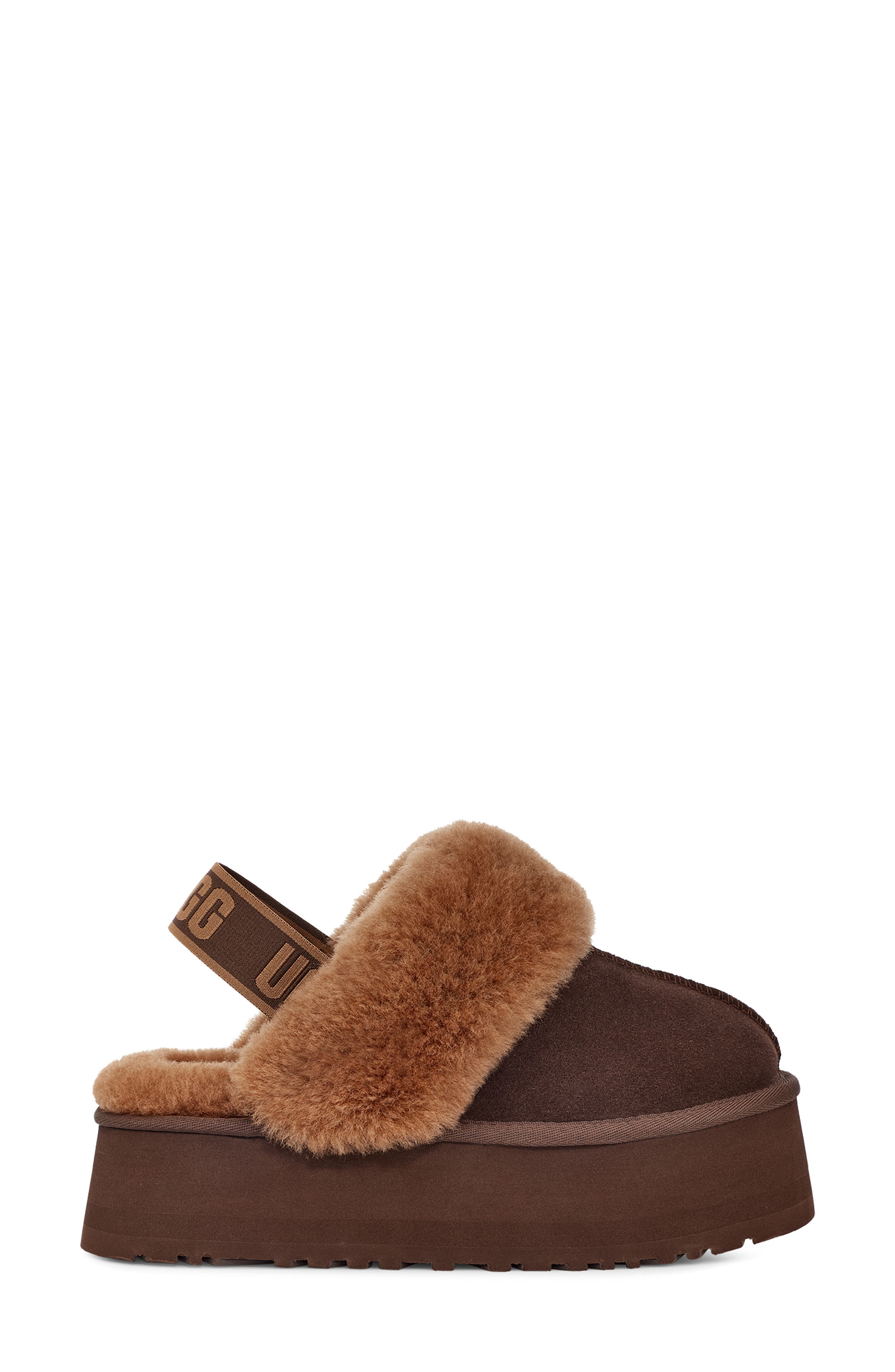 UGG<sup>®</sup> Funkette Genuine Shearling Slipper, Alternate, color, 