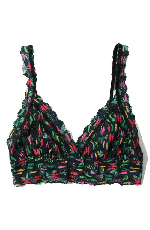 Hanky Panky Printed Signature Lace Crossover Bralette In Extra Spice