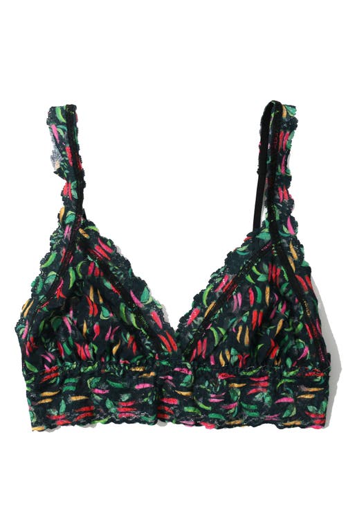 Shop Hanky Panky Print Lace Bralette In Extra Spice