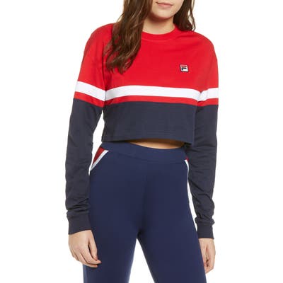 Fila Vivian Crop Tee, Red