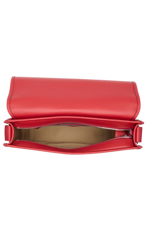 Mcm Aren Logo Print Messenger Crossbody Bag In Candy Red