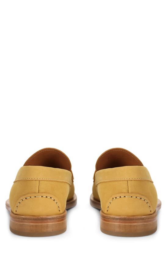 Shop Kurt Geiger London Luis Penny Loafer In Dark Yellow