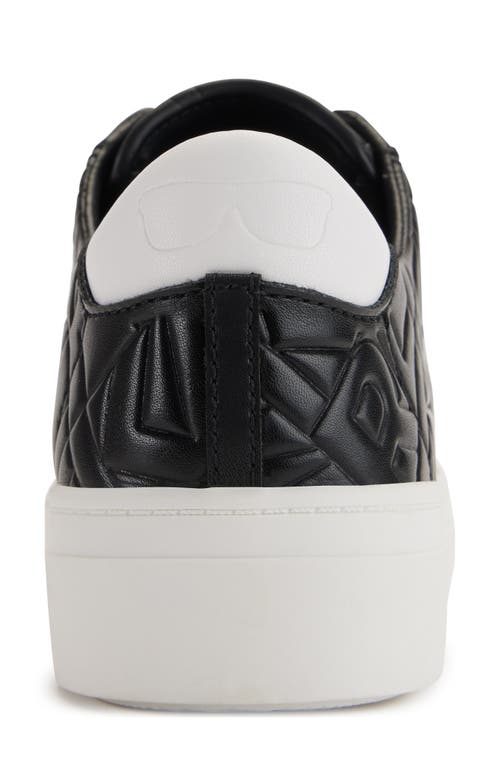 Shop Karl Lagerfeld Paris Cate Low Top Sneaker In Black/bright White