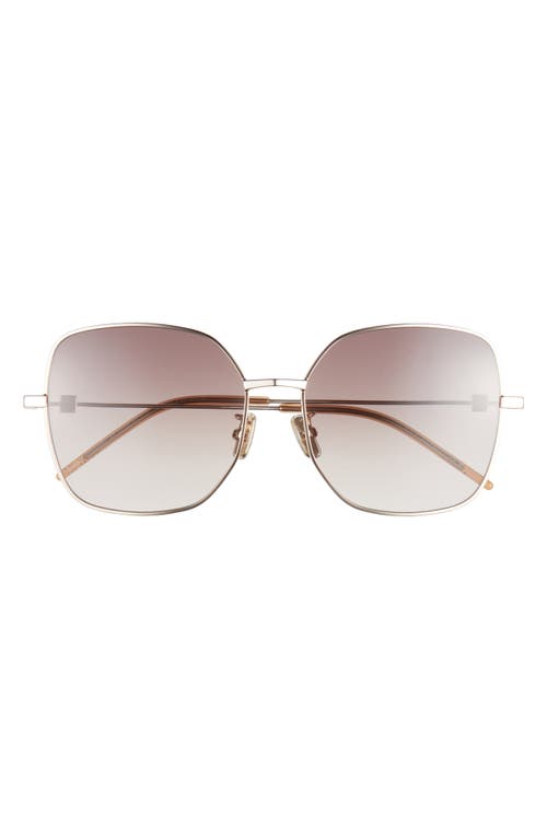 Givenchy Gv Speed Gradient Square Sunglasses In Gold / Gradient Brown