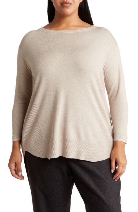 Plus size tunic length on sale sweaters