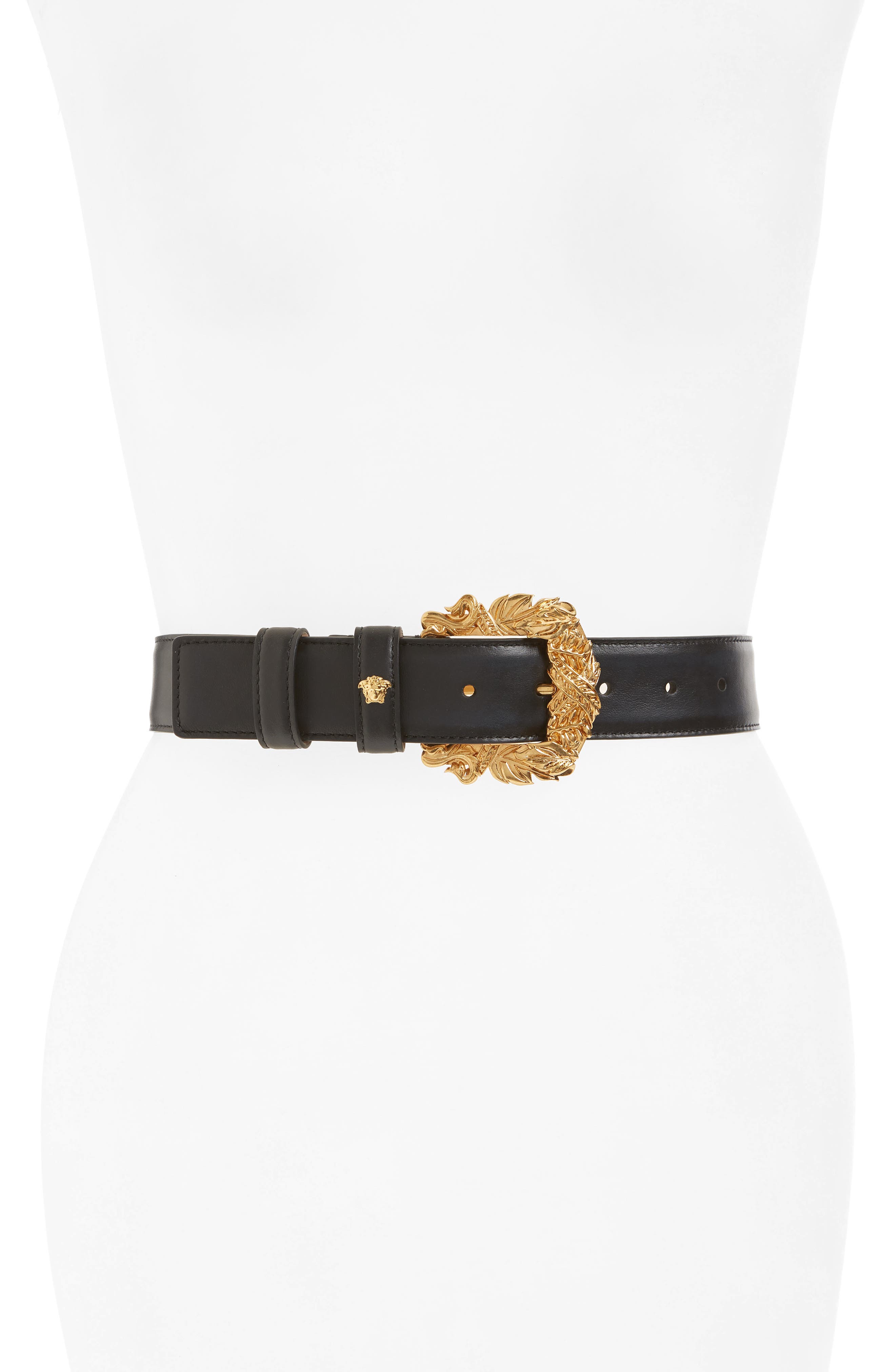 versace leather belt